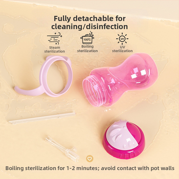 Tarpvalstybinė užsienio prekyba, karštai parduodamas kūdikis su rankena, pp medžiagos, siurbimo puodelis, tiesioginio gėrimo puodelis, geriamasis puodelis, atsparus kritimams