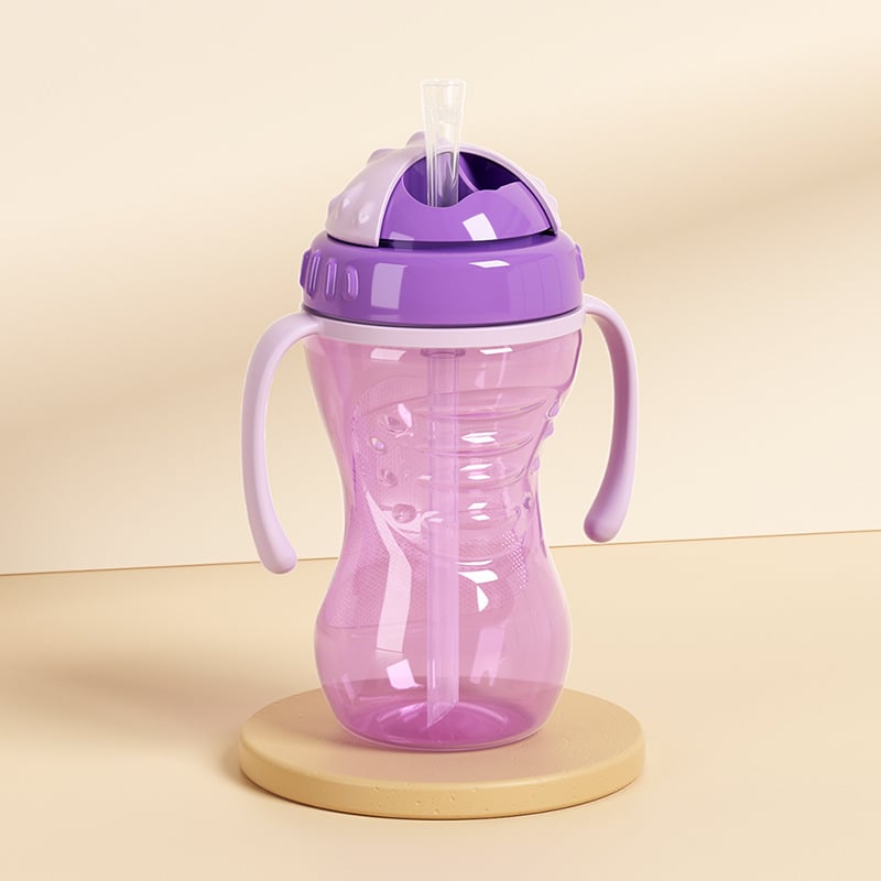 Tarpvalstybinė užsienio prekyba, karštai parduodamas kūdikis su rankena, pp medžiagos, siurbimo puodelis, tiesioginio gėrimo puodelis, geriamasis puodelis, atsparus kritimams