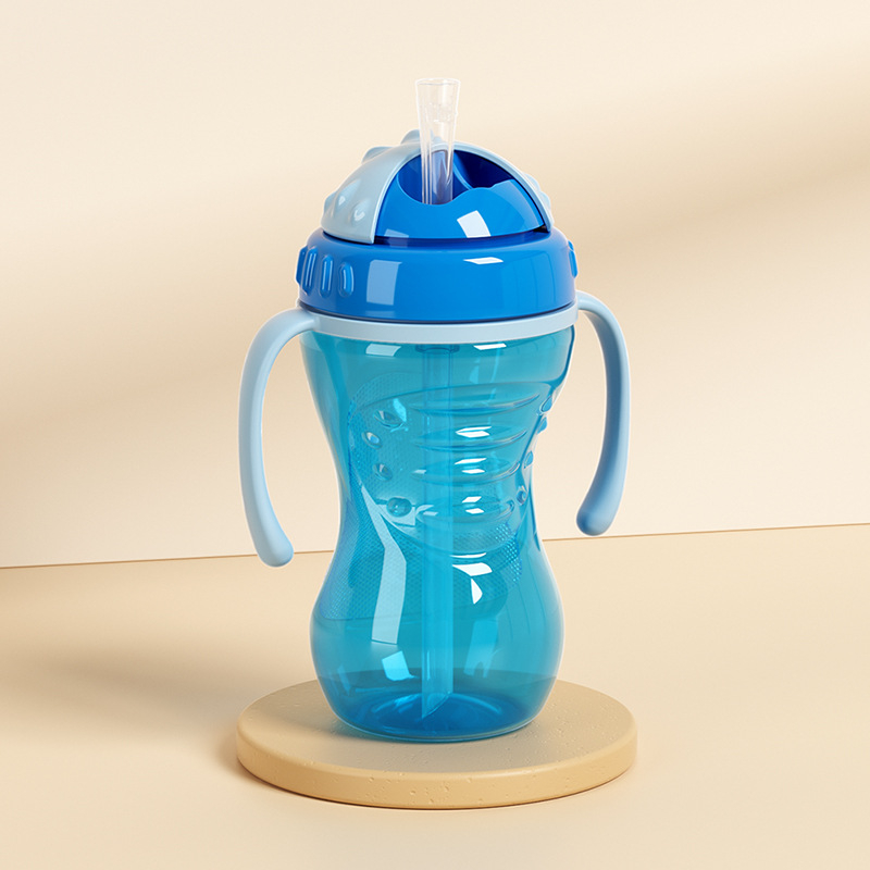 Tarpvalstybinė užsienio prekyba, karštai parduodamas kūdikis su rankena, pp medžiagos, siurbimo puodelis, tiesioginio gėrimo puodelis, geriamasis puodelis, atsparus kritimams