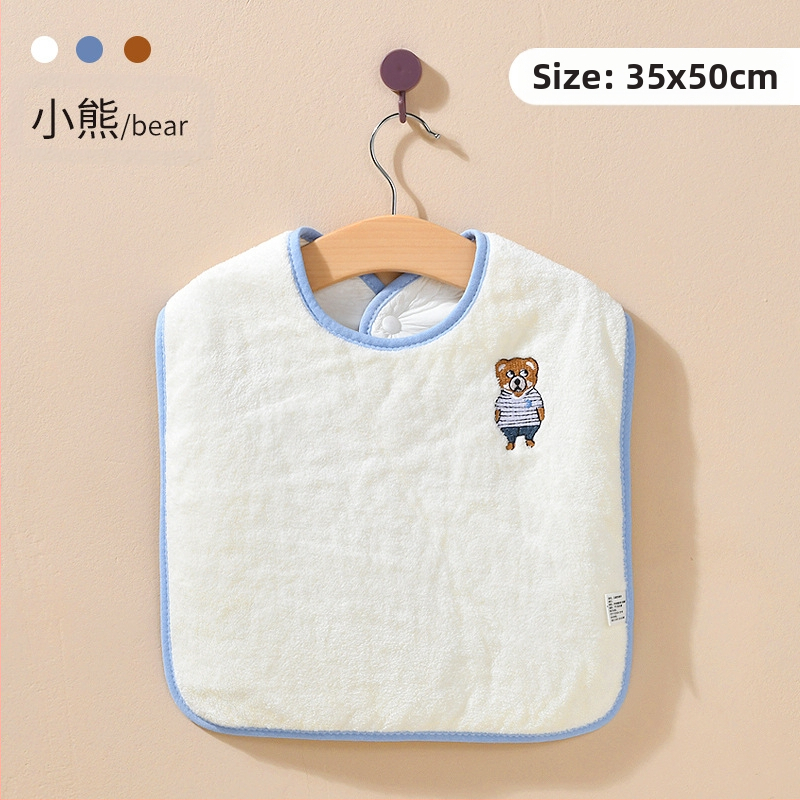 Детска кърпа, бебешка кърпа, миене на зъби, избърсване на лице, кърпа за уста, водоустойчив лигавник, немокри дрехи, бебешки лигавник за лице