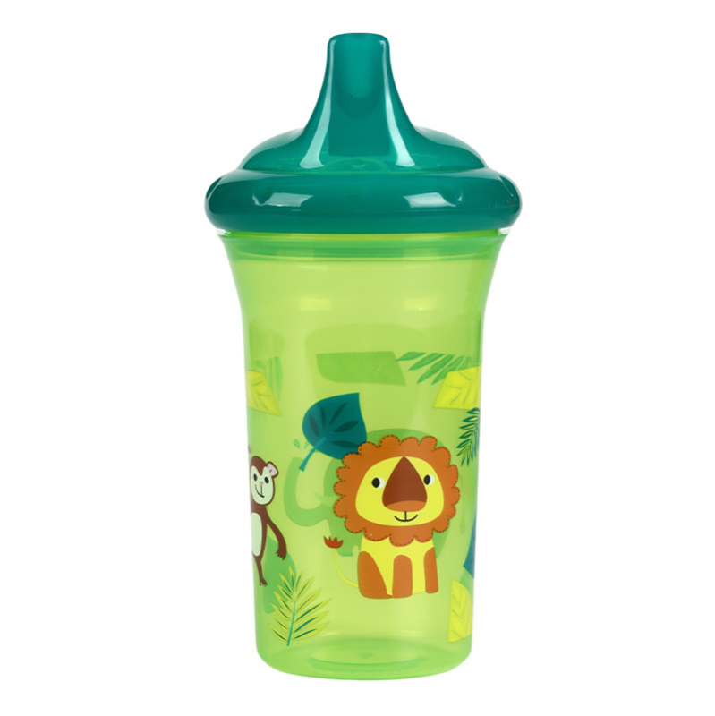 Didmeninė prekyba tiesiomis stiklinėmis, 260 ml, keturių spalvų, gyvūnų spaudos, kūdikių mokymosi geriamojo puodelio, kūdikių ančiukų puodelio, eksporto, vaikų vandens puodelis