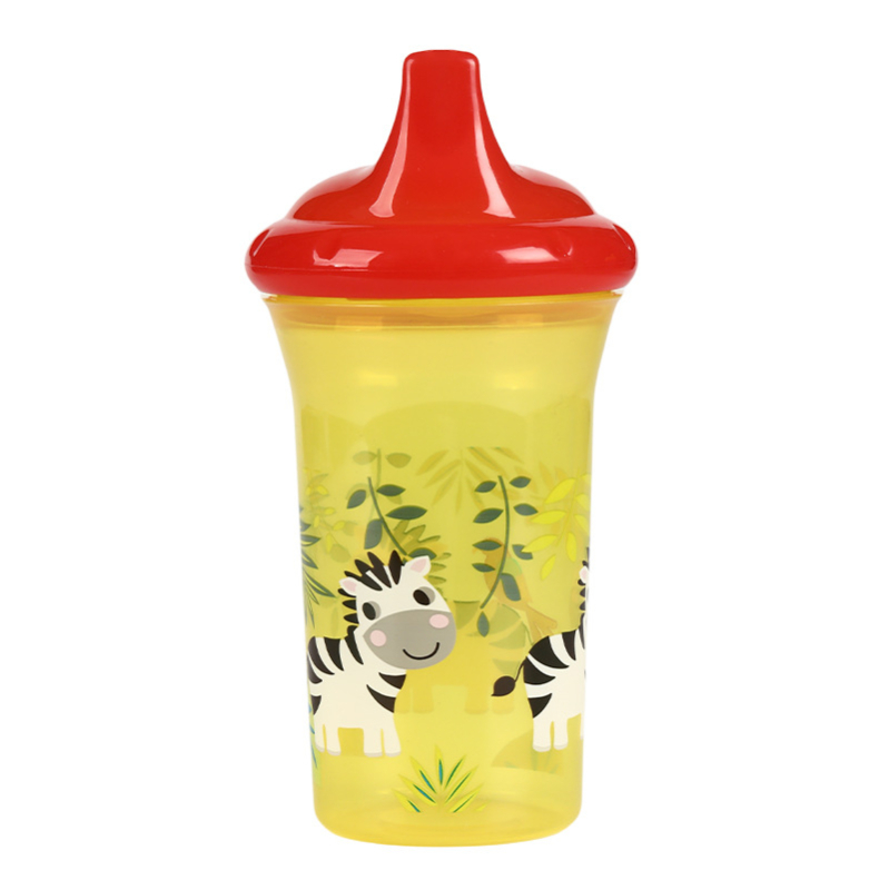 Didmeninė prekyba tiesiomis stiklinėmis, 260 ml, keturių spalvų, gyvūnų spaudos, kūdikių mokymosi geriamojo puodelio, kūdikių ančiukų puodelio, eksporto, vaikų vandens puodelis