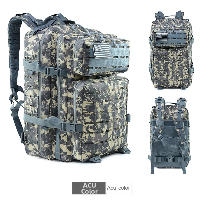 Välisportimiseks mõeldud seljakott maastikul reisimiseks, telkimiseks, matkamiseks, mägironimiseks, sõjaväe kamuflaažiga jalgrattasõiduks, taktikaline seljakott meestele