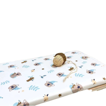 Kūdikio paklodė su guma, vientisa grynos medvilnės paklodė naujagimiams, siuvinėta čiužinio apsauginė užvalkalas darželio lovatiesei