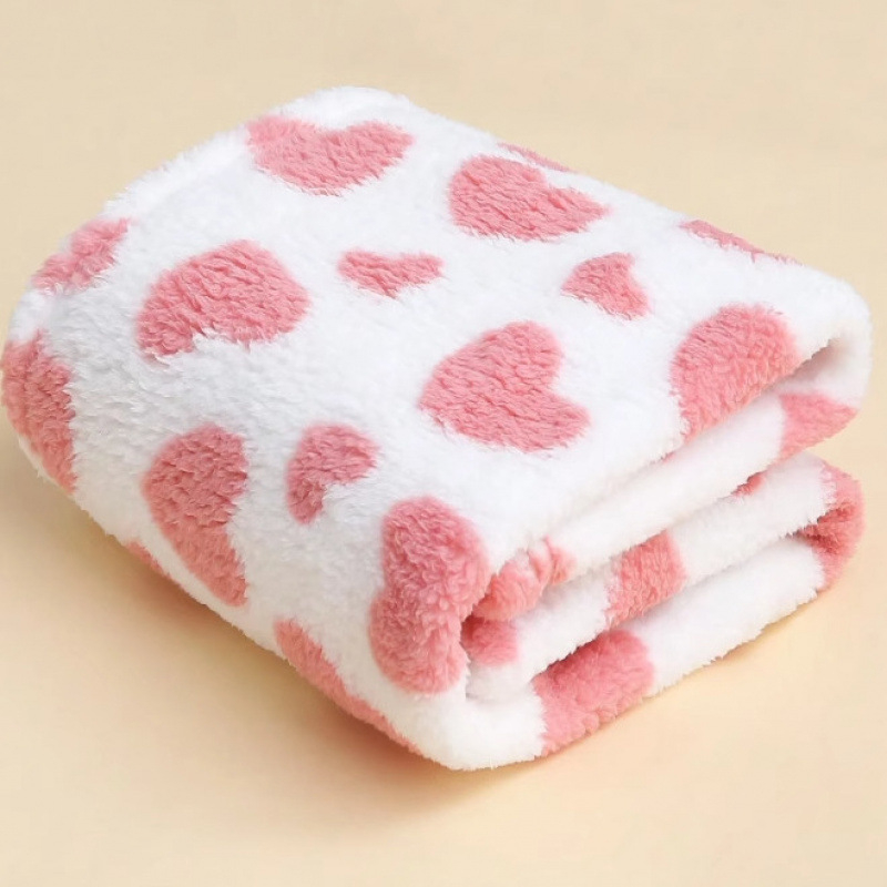 Polka Dot Wave Dot värske piima sametist vabaaja tekk, talvine paksendatud soe kahepoolne fliisist tekk