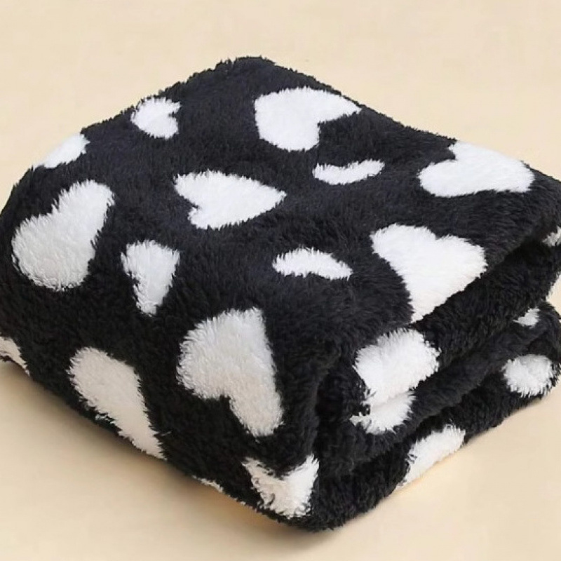 Polka Dot Wave Dot värske piima sametist vabaaja tekk, talvine paksendatud soe kahepoolne fliisist tekk