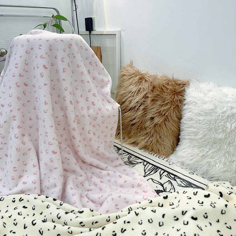 Polka Dot Wave Dot värske piima sametist vabaaja tekk, talvine paksendatud soe kahepoolne fliisist tekk