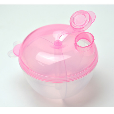 Cutie rotativă cu trei straturi pentru lapte praf, cu mere și dovleac, portabilă pentru bebeluși, cu trei compartimente pentru pudră de orez, cutie de depozitare a laptelui praf, en-gros