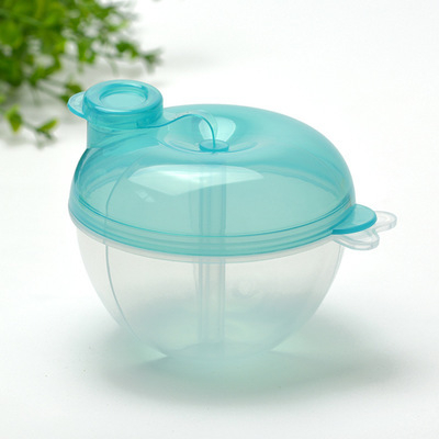 Cutie rotativă cu trei straturi pentru lapte praf, cu mere și dovleac, portabilă pentru bebeluși, cu trei compartimente pentru pudră de orez, cutie de depozitare a laptelui praf, en-gros