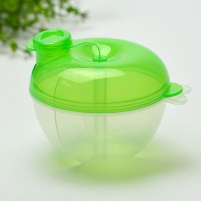 Cutie rotativă cu trei straturi pentru lapte praf, cu mere și dovleac, portabilă pentru bebeluși, cu trei compartimente pentru pudră de orez, cutie de depozitare a laptelui praf, en-gros