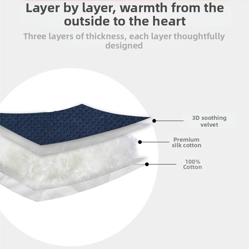 Най-продаваният детски спален чувал против ритници, бебешки еднокомпонентен жилет, удебелен спален чувал, кадифено бебешко успокояващо одеяло