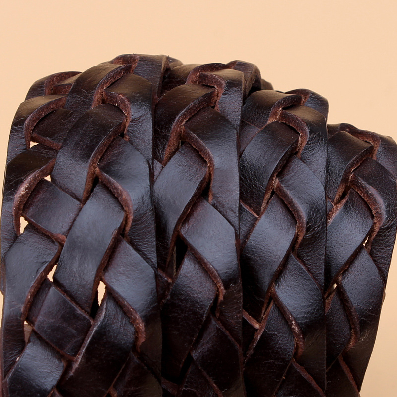 Curea din piele pentru femei, curea decorativă din piele țesută, la modă, curea vintage pentru femei, cataramă cu știft, comerț exterior, en-gros din fabrică