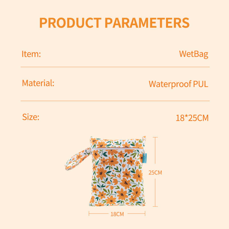 Torba za pelene za bebe, mala praktična torba za pohranu pelena za bebe, 18 * 25xm, viseća torba za pelene za uz krevet