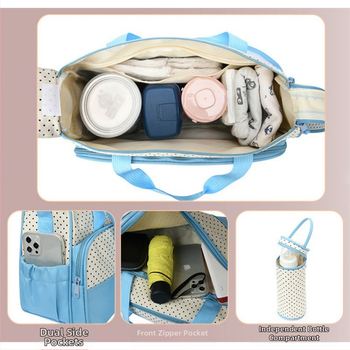 Πολυλειτουργική φορητή τσάντα αποθήκευσης για μούμια, αδιάβροχη, μεγάλης χωρητικότητας, για μητρότητα και βρέφη, φορητή τσάντα ώμου