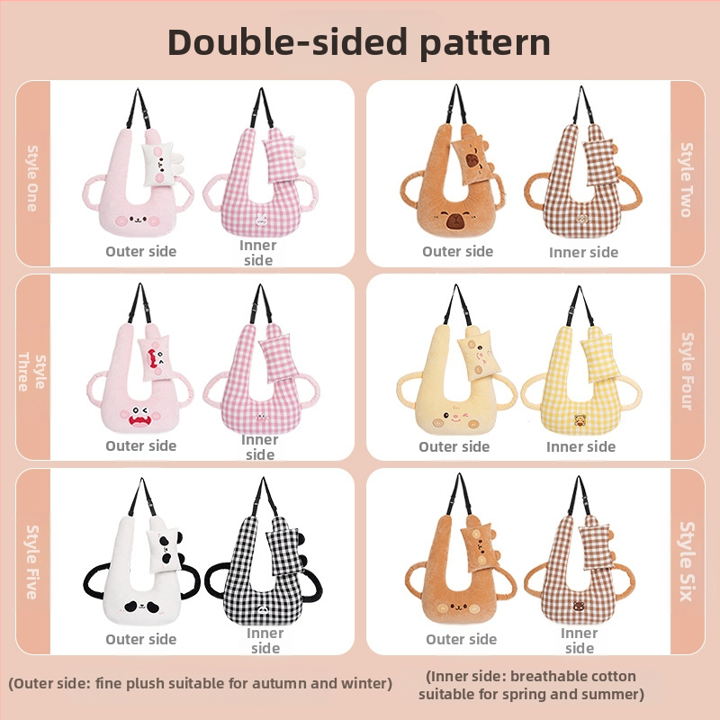 Animacinio automobilio galvos atrama, kūrybinga vaikų automobilio tolimojo miego artefakto kaklo pagalvė, pagalvė, keturių metų laikų universali miego pagalvė