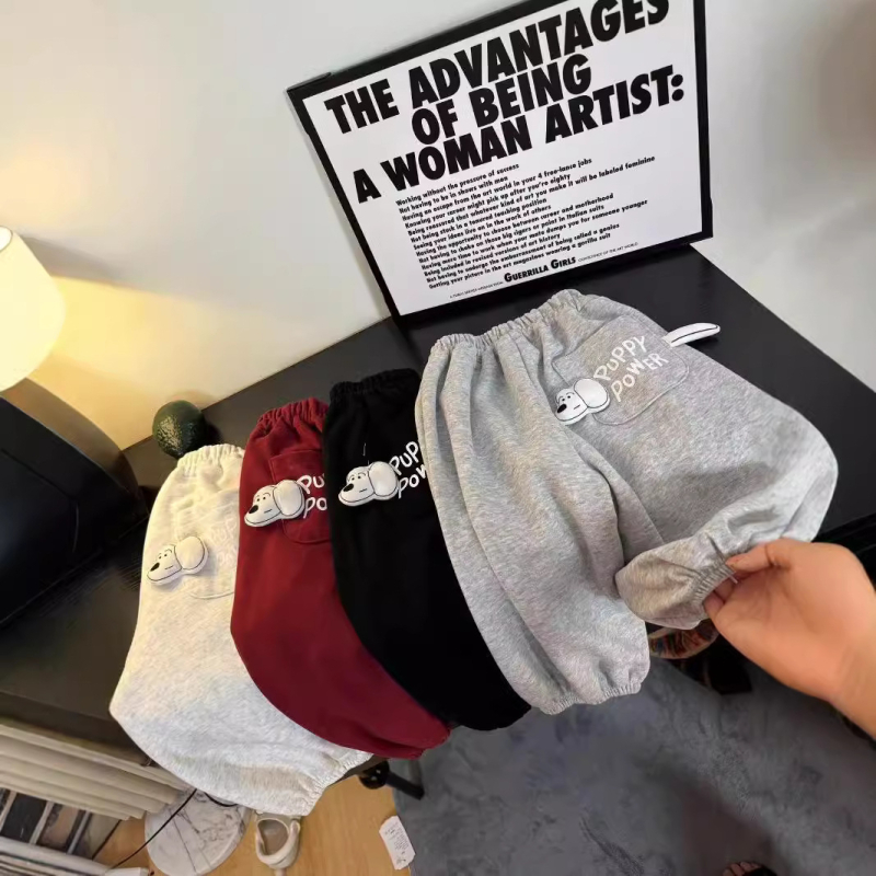 Αγόρια και κορίτσια Άνοιξη και Φθινόπωρο Νέα Παντελόνια Τρισδιάστατα Cartoon Casual Φόρμες Μακριά Παντελόνια Αθλητικά Παντελόνια με Τσέπες για Κουτάβια