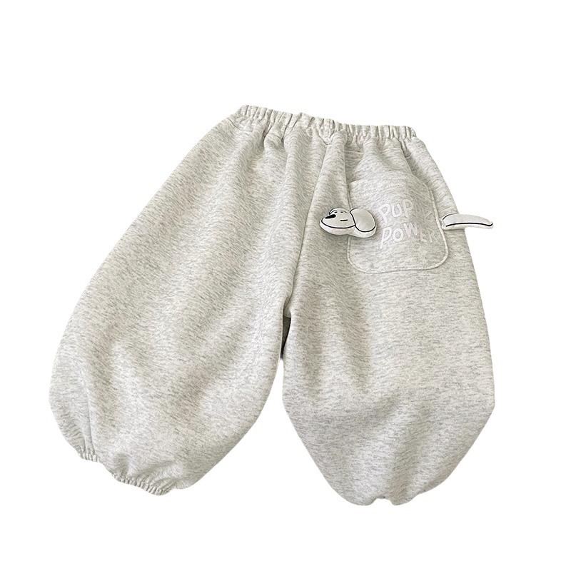 Αγόρια και κορίτσια Άνοιξη και Φθινόπωρο Νέα Παντελόνια Τρισδιάστατα Cartoon Casual Φόρμες Μακριά Παντελόνια Αθλητικά Παντελόνια με Τσέπες για Κουτάβια