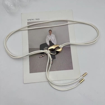 Αξεσουάρ ζώνης Advanced Sense Γυναικείο διακοσμητικό φόρεμα πουλόβερ παλτό μέση σχοινί κόμπος μικρό δερμάτινο σχοινί λεπτό 2025 νέο στυλ