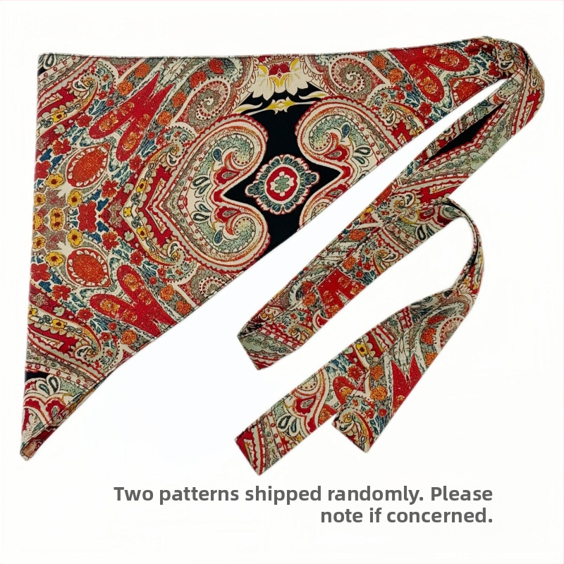 Aukštos klasės puokštė su plačiu juosmeniu, hiphopo šokėjos mados dekoratyvinė suknelė, bohemiškas etninis trikampio formos klubų šalikas