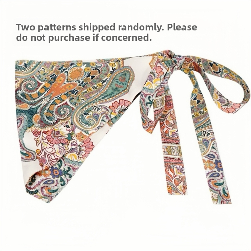 Aukštos klasės puokštė su plačiu juosmeniu, hiphopo šokėjos mados dekoratyvinė suknelė, bohemiškas etninis trikampio formos klubų šalikas