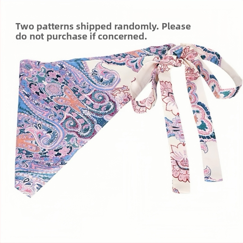 Aukštos klasės puokštė su plačiu juosmeniu, hiphopo šokėjos mados dekoratyvinė suknelė, bohemiškas etninis trikampio formos klubų šalikas