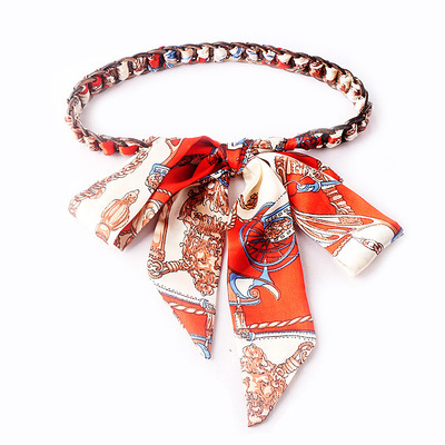 Kórejský módny stužkový opasok so sukňou Jednoduchý univerzálny dekoratívny džínsový dámsky super dlhý tkaný stužkový opasok