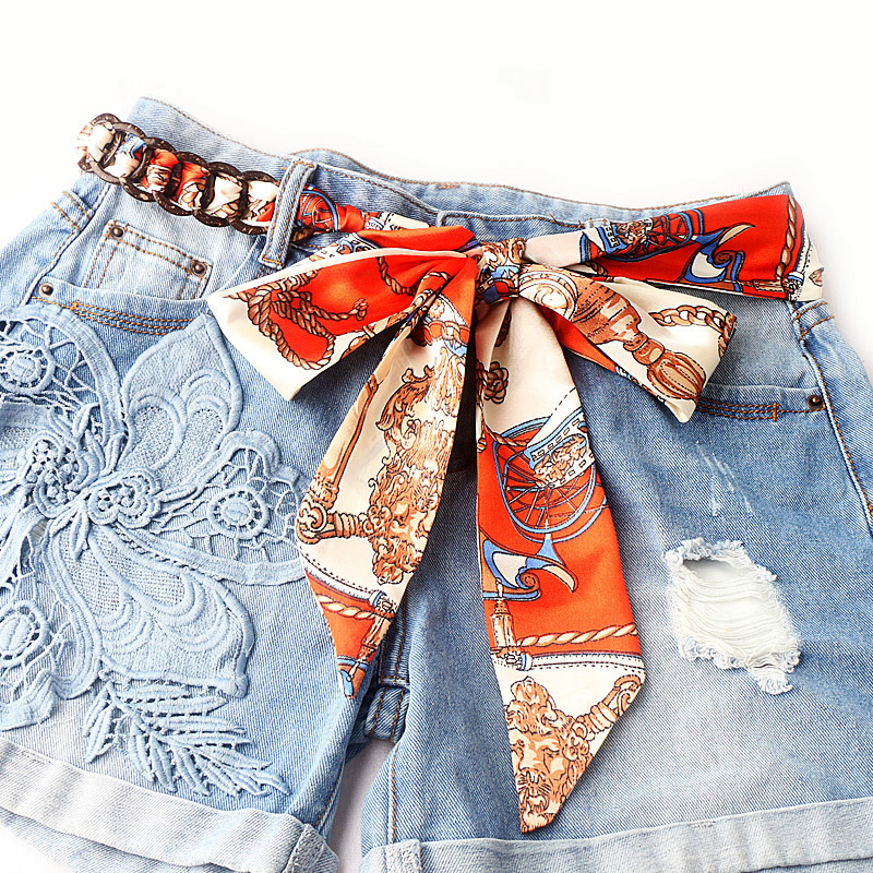 Kórejský módny stužkový opasok so sukňou Jednoduchý univerzálny dekoratívny džínsový dámsky super dlhý tkaný stužkový opasok