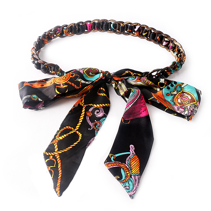 Kórejský módny stužkový opasok so sukňou Jednoduchý univerzálny dekoratívny džínsový dámsky super dlhý tkaný stužkový opasok