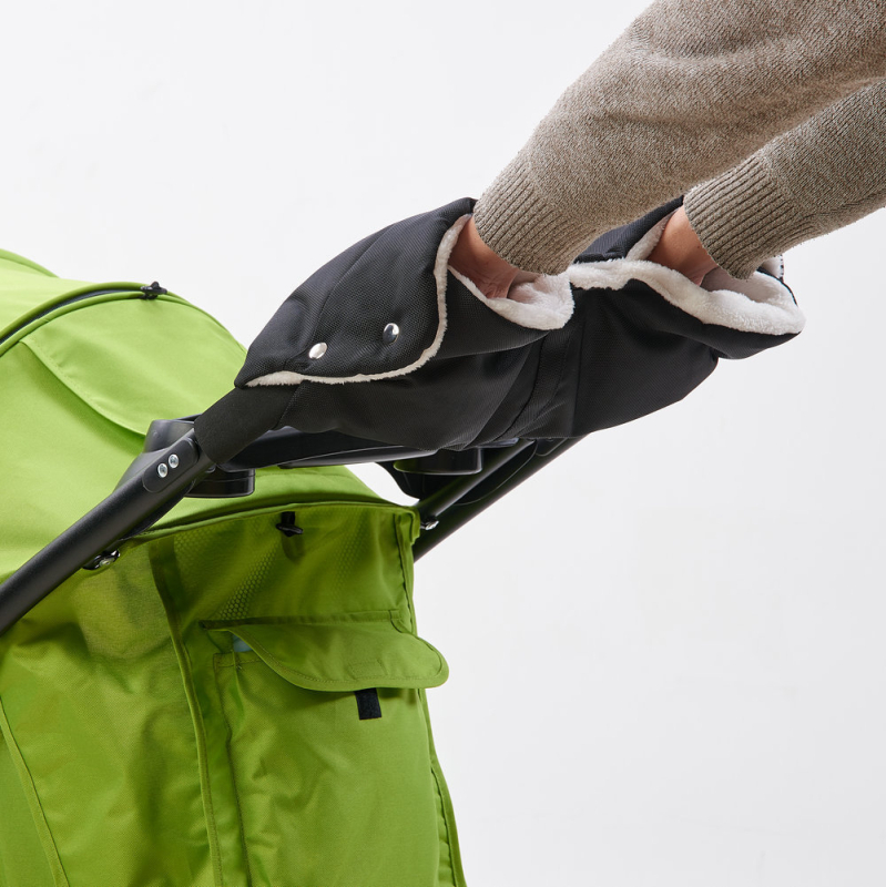 Ζεστά γάντια για καρότσι μωρού, χειμωνιάτικα, αντιανεμικά και κρύα, γάντια καροτσιού από βελούδο και χοντρό μαλλί, απευθείας από το εργοστάσιο