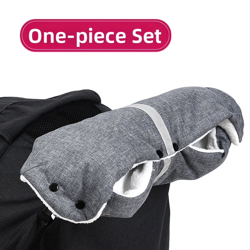 Ζεστά γάντια για καρότσι μωρού, χειμωνιάτικα, αντιανεμικά και κρύα, γάντια καροτσιού από βελούδο και χοντρό μαλλί, απευθείας από το εργοστάσιο