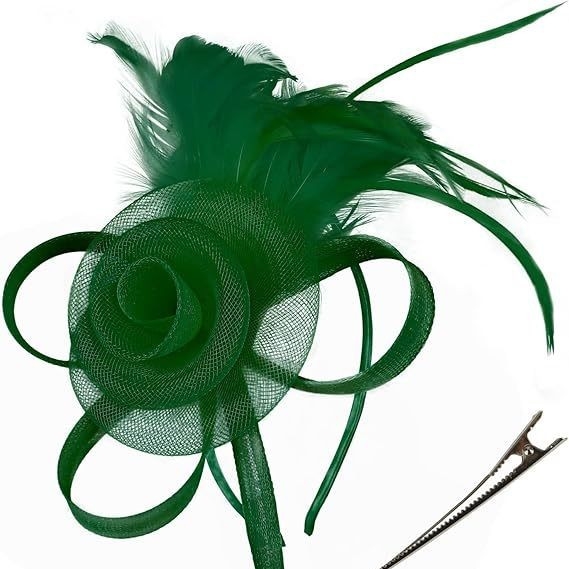 Nauji tarpvalstybiniai nuotakos vestuvių tinklelio plaukų aksesuarai Arbatėlės žirgų lenktynių festivalio moteriški aksesuarai scenos plunksnų skrybėlė