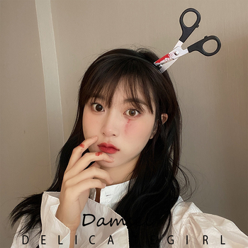 Αστεία προσομοίωση μαχαίρι κουζίνας, κορδέλα μαλλιών, παρωδία, χριστουγεννιάτικο κόμμωση, αξεσουάρ μαλλιών, κλειδί, κορδέλα για τα μαλλιά, φουρκέτα