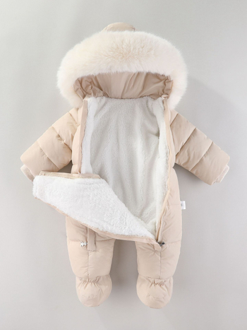 Beebiriided talveriided vastsündinud tüdrukute kombinesoon fliisvoodriga puuvillase voodriga jope väljaminekuks riiete hoidmiseks talvine puuvillase voodriga jope