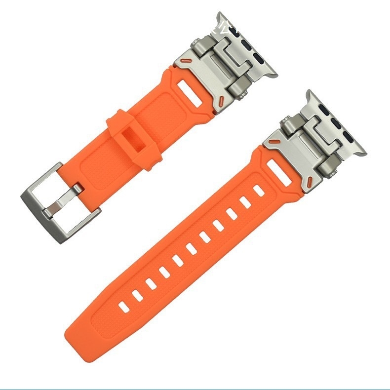 Potrivit pentru curea Apple Watch, cataramă din titan, silicon Explorer, curea pentru ceas Apple S10, iWatch Ultra