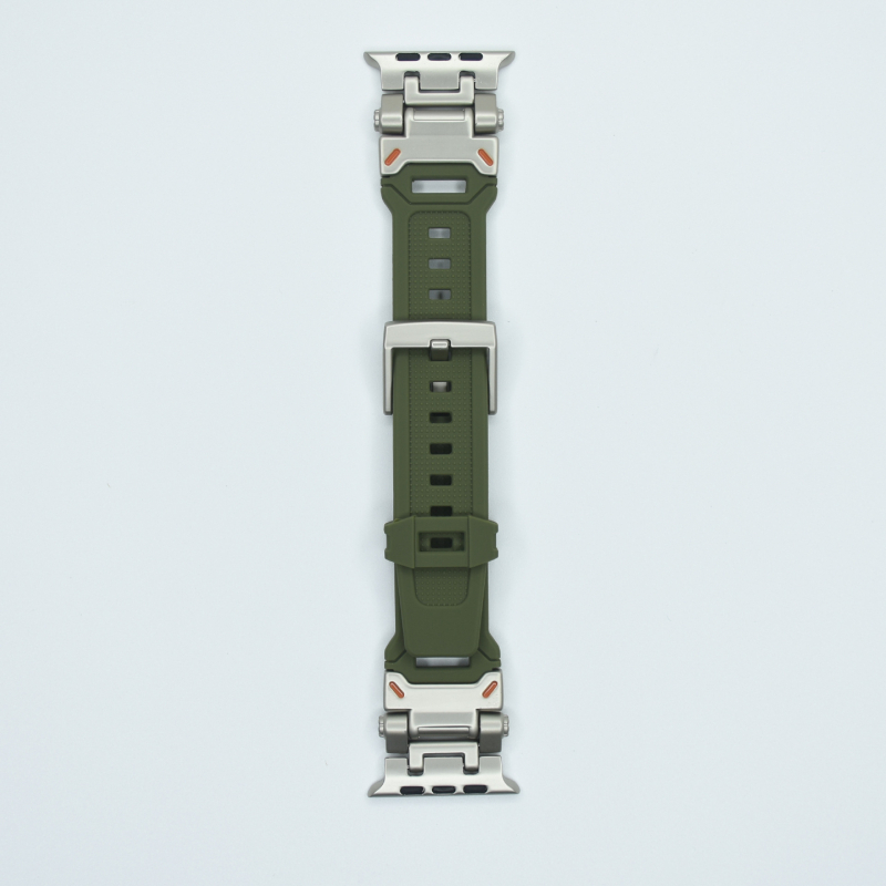 Potrivit pentru curea Apple Watch, cataramă din titan, silicon Explorer, curea pentru ceas Apple S10, iWatch Ultra