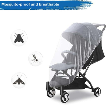 2024 Νέο καρότσι μωρού Mosquito Net Neutral Κρυπτογραφημένο πλέγμα πλήρους κάλυψης Αντικουνουπικό προστατευτικό κάλυμμα καροτσιού με κουνουπιέρα, ανθεκτικό στη σκόνη