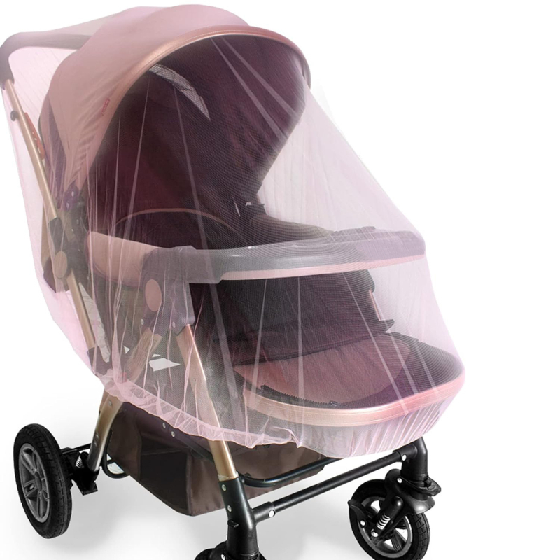 Plasă de țânțari pentru cărucior pentru bebeluși, plasă de țânțari neutră, criptată, acoperire completă, anti-țânțari, rezistentă la praf, pentru cărucior, husă de protecție