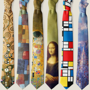 Παγκοσμίως διάσημος πίνακας ζωγραφικής με γραβάτα, ελαιογραφία Van Gogh 8cm, πρωτότυπος πίνακας μόδας για άνδρες και γυναίκες, ρετρό γραβάτα, εξωτερικό εμπόριο σε απόθεμα χονδρικής