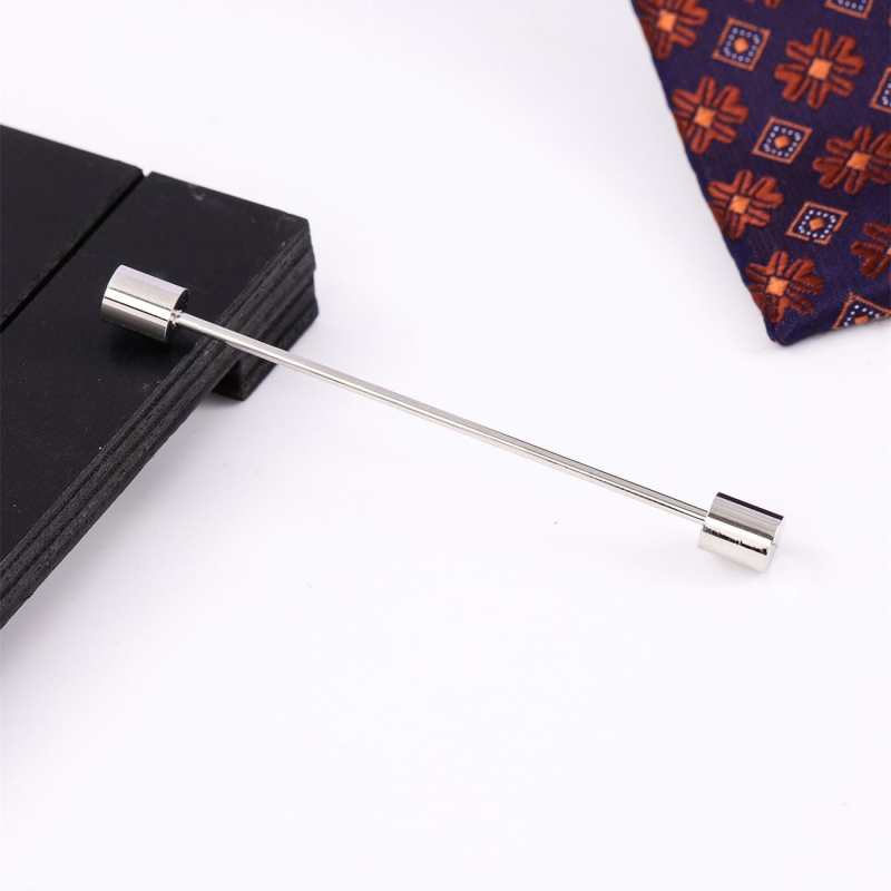 Kraepulk hõbedane valge särgikrae nõel meeste härrasmeeste ühesõnaline metallist prantsuse keeratav kinnitusega ülikonna lipsuaga aksessuaarid