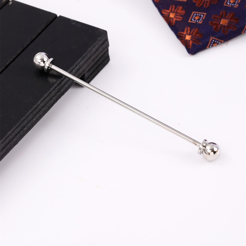 Kraepulk hõbedane valge särgikrae nõel meeste härrasmeeste ühesõnaline metallist prantsuse keeratav kinnitusega ülikonna lipsuaga aksessuaarid