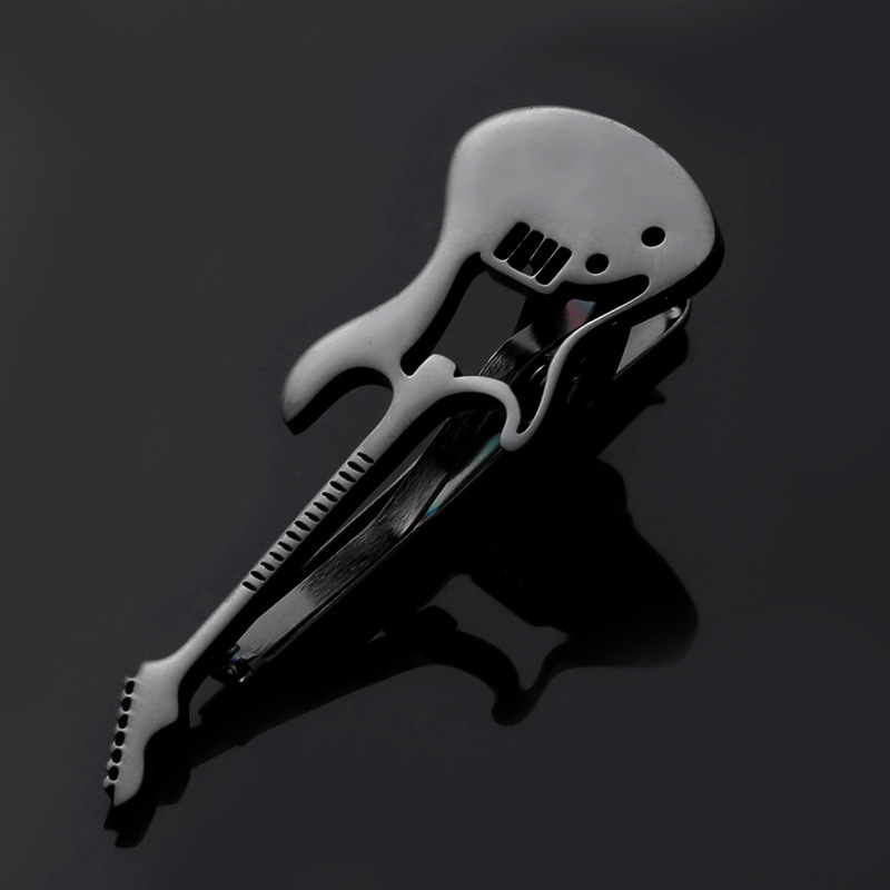 Lipsuklamber kitarrile, noodikirjaga, klaveri stiilis, meeste pulmaülikonna kraeklamber, metallist, moodne turvakraeklamber