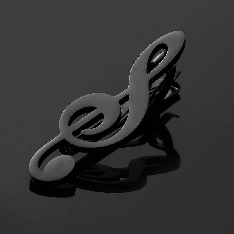 Lipsuklamber kitarrile, noodikirjaga, klaveri stiilis, meeste pulmaülikonna kraeklamber, metallist, moodne turvakraeklamber