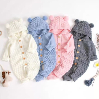 Beebi kootud kombinesoon kevad- ja sügisene soe romper poistele ja tüdrukutele armas vastsündinuriided