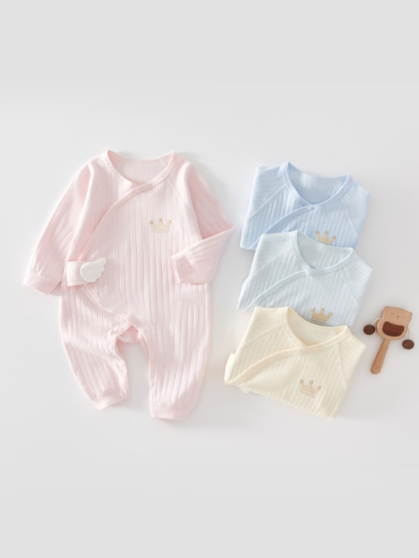 Novorodenecké oblečenie bez kostic s motýľmi, jar a jeseň, čistá bavlna, novorodenecké oblečenie, lezecké oblečenie, oblečenie na suchý zips, detské oblečenie