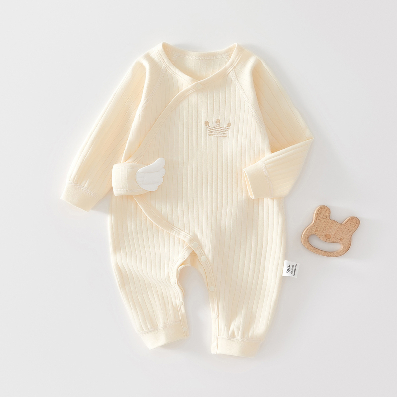 Novorodenecké oblečenie bez kostic s motýľmi, jar a jeseň, čistá bavlna, novorodenecké oblečenie, lezecké oblečenie, oblečenie na suchý zips, detské oblečenie