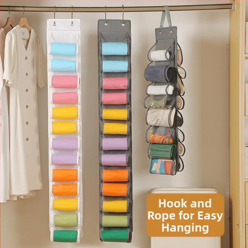 Buitinių drabužių laikymo krepšys, tvirtinamas prie sienos, daugiasluoksnės jogos kelnės, batų laikymas, bendrabučio drabužių spintos laikymas, pakabinamas