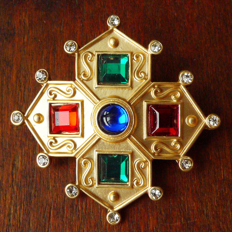 Broșă vintage barocă retro pentru palat, broșă medievală, pulover, accesorii pentru îmbrăcăminte, en-gros