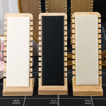 Απλή βάση επίδειξης κολιέ, στηρίγματα κοσμημάτων, κρεμάστρα κολιέ, κρεμαστή βάση επίδειξης κοσμημάτων, βάση κοσμημάτων από μασίφ ξύλο