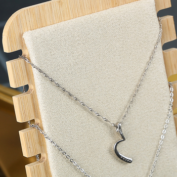 Απλή βάση επίδειξης κολιέ, στηρίγματα κοσμημάτων, κρεμάστρα κολιέ, κρεμαστή βάση επίδειξης κοσμημάτων, βάση κοσμημάτων από μασίφ ξύλο