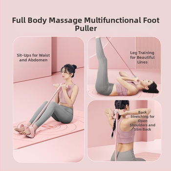 ✅ Εξοπλισμός γυμναστικής με αντίσταση πεταλιών 6 σωλήνων, αναβαθμισμένη έκδοση, ζώνη τεντώματος, ζώνη αντίστασης για άνοιγμα ώμων, ζώνη καλλωπισμού πλάτης